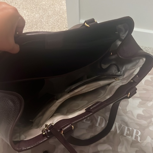 Dagne Dover Large Leather Laptop Tote - Picture 4 of 11